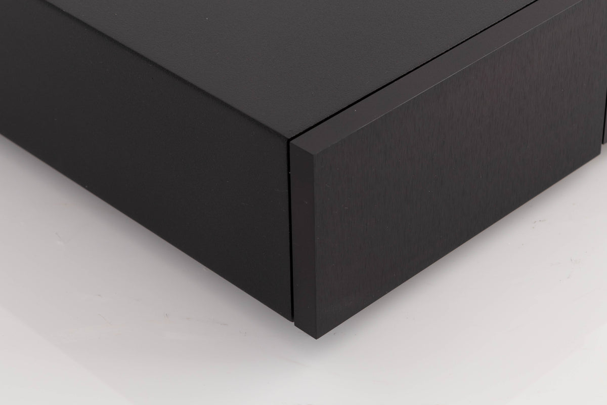Front left corner view of a used Naim NAP250-2 Power Amplifier