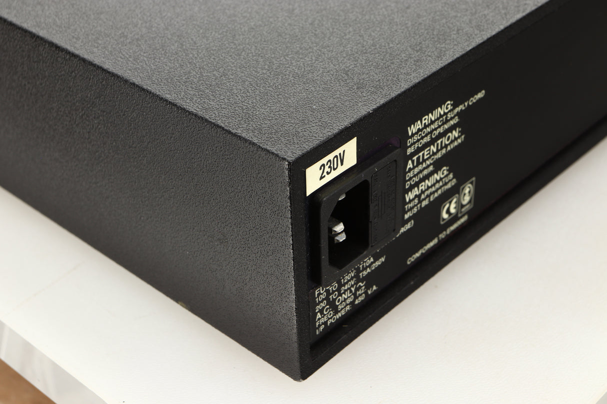 Rear left corner view of a used Naim NAP250 Power Amplifier