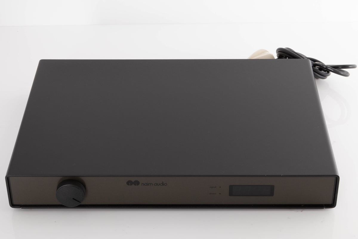 Top of a used Naim NAT03 FM Tuner in a Black finish