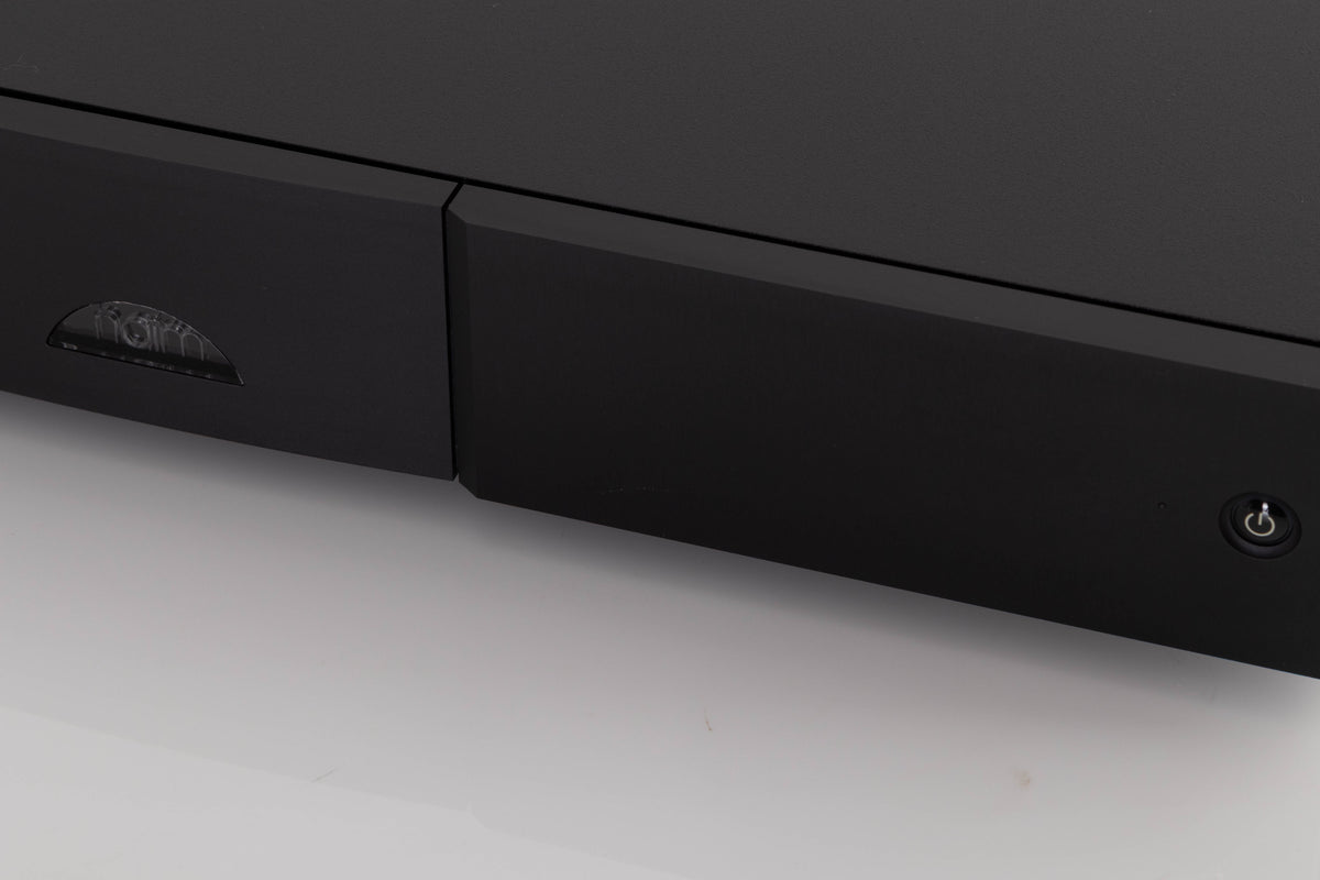 Close up of a used Naim ND5 XS2 Media Player in a Black finish showing fascia