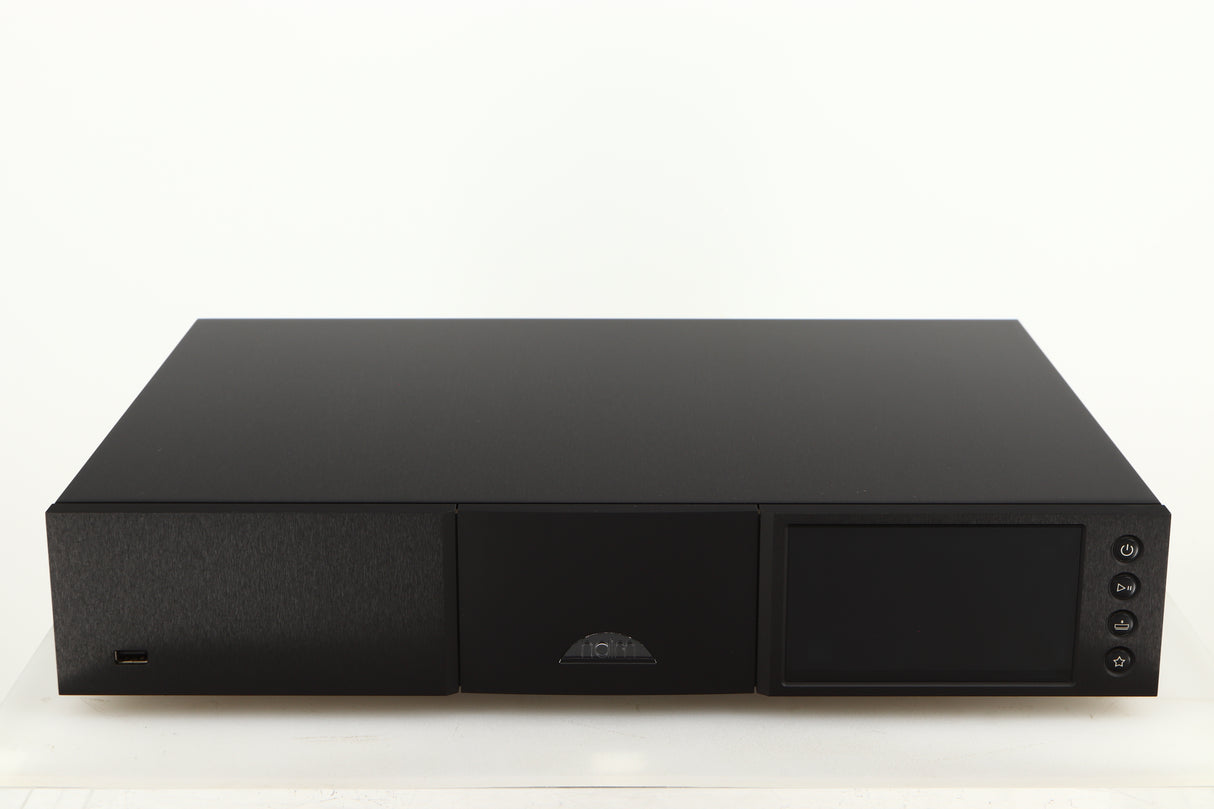 Front view of a used Naim ND555 Media Player in a black finish