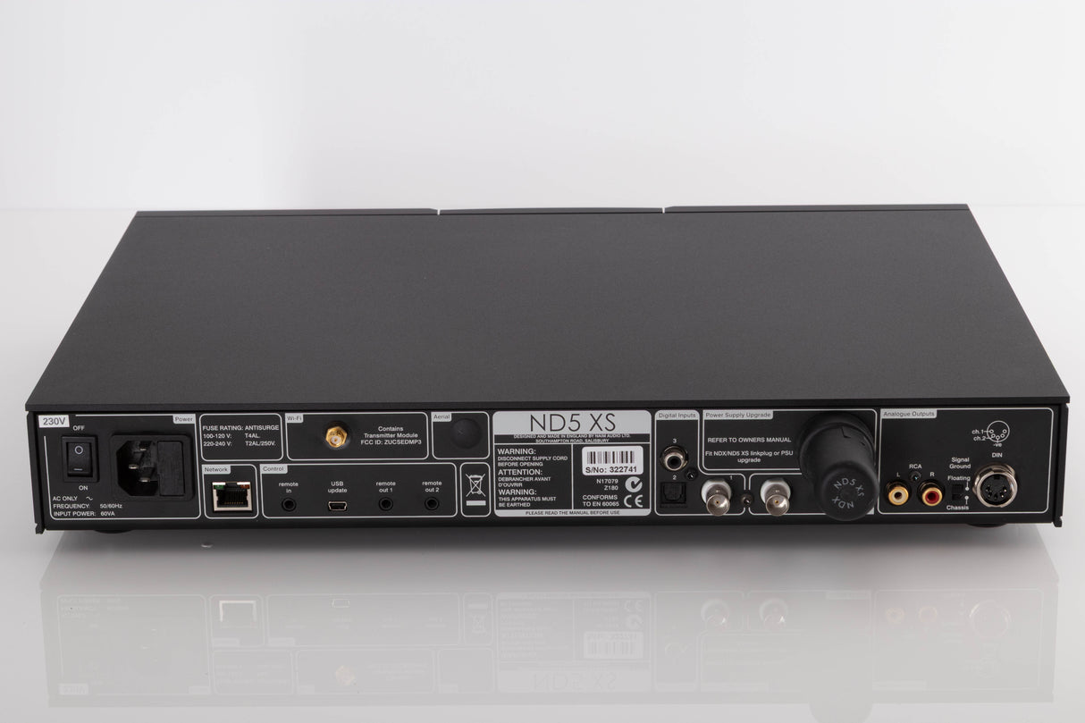 Rear view of a used Naim ND5XS Streamer