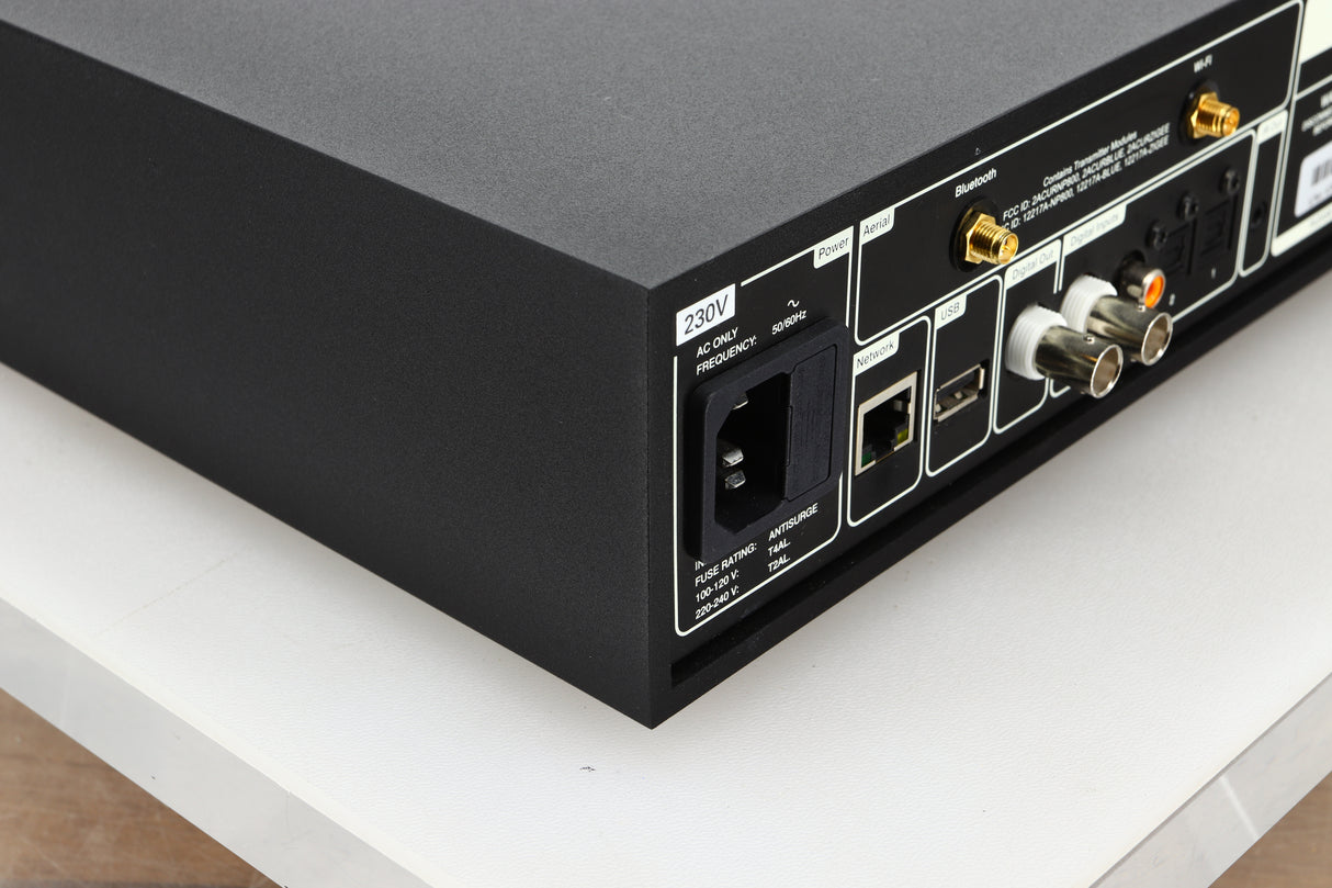 Rear left corner view of a used Naim NDX2 Streamer