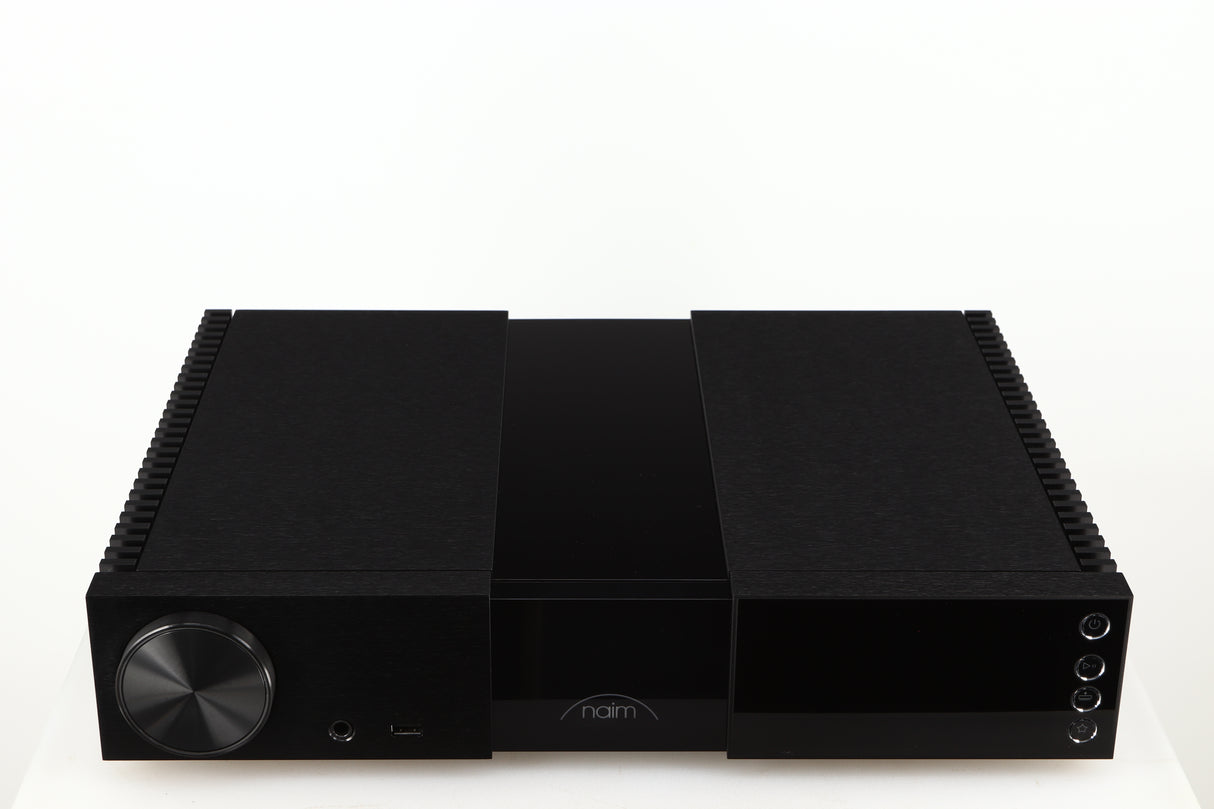 Top of a used Naim NSC222 Pre Amplifier in a black finish