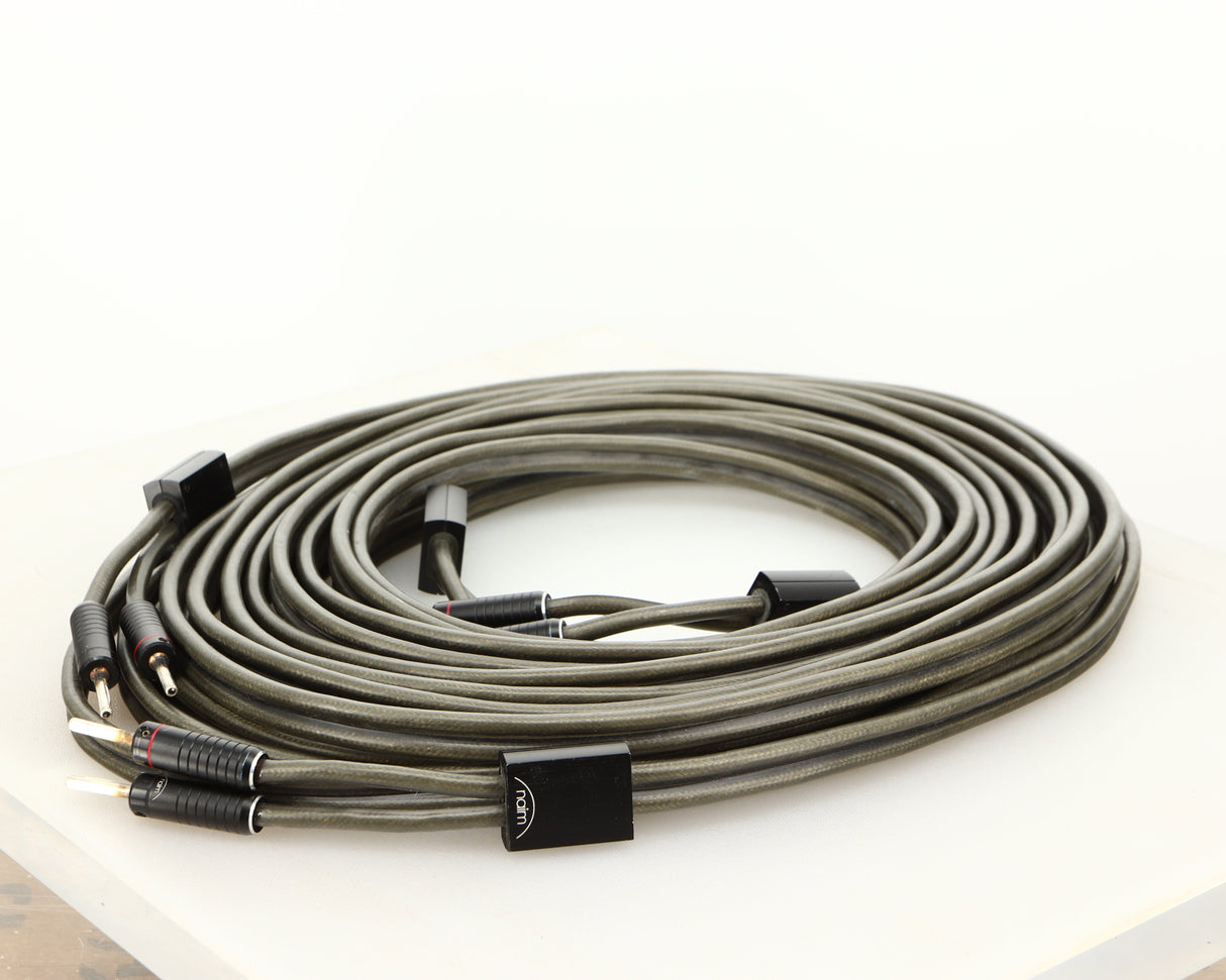 Front right angle of used Naim Super Lumina Speaker Cables 7.0m Pair
