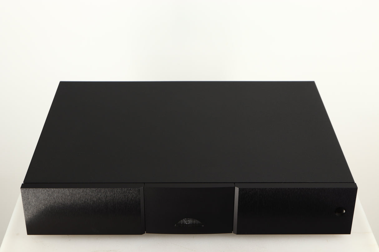 Top of a used Naim Supercap DR Power Supply in a black finish