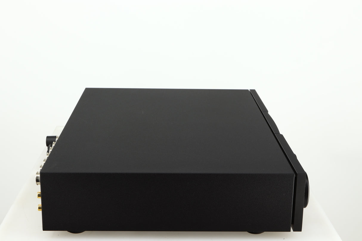 Left side view of a used Naim Supernait 2 Integrated Amplifier in a black finish