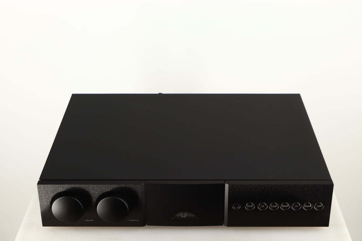Top of a used Naim Supernait 3 Integrated Amplifier in a black finish