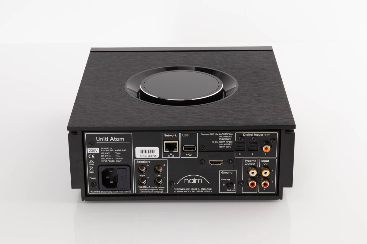 Rear view of a used Naim Uniti Atom Streaming Music System