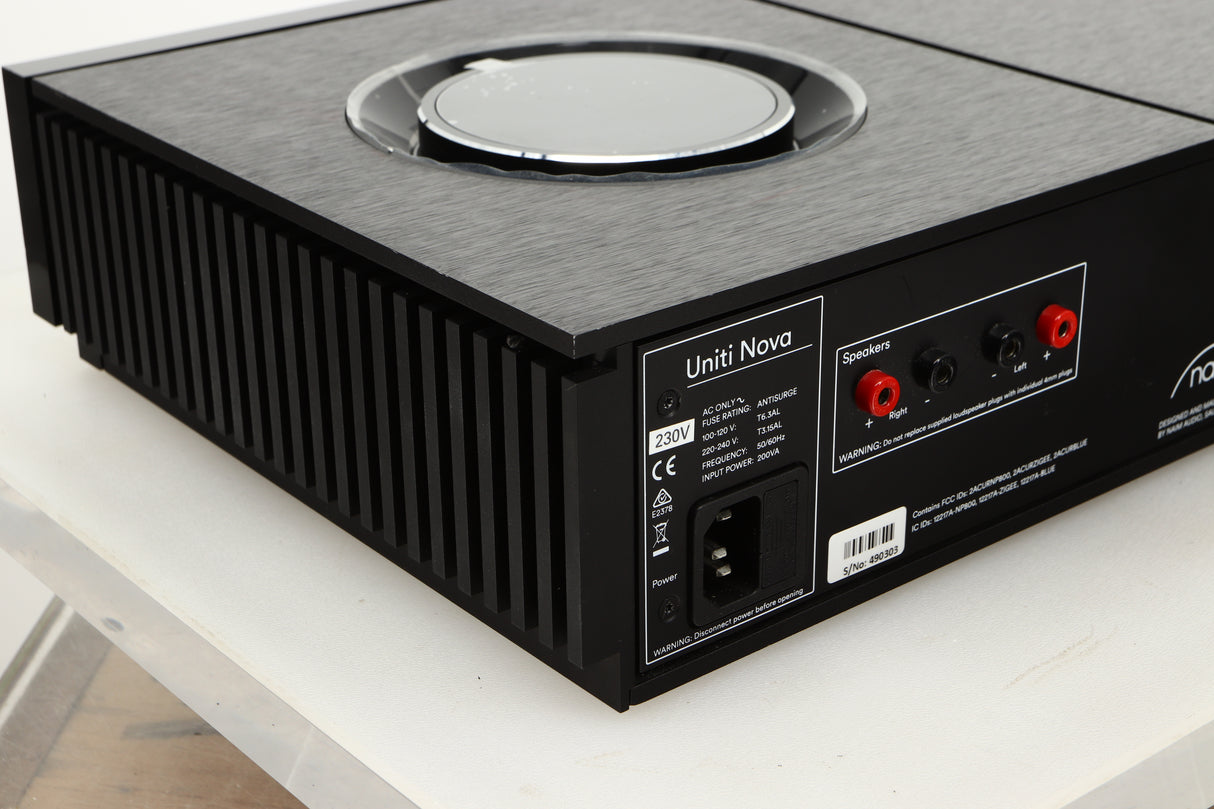 Rear left corner view of a used Naim Uniti Nova Integrated Digital Music System