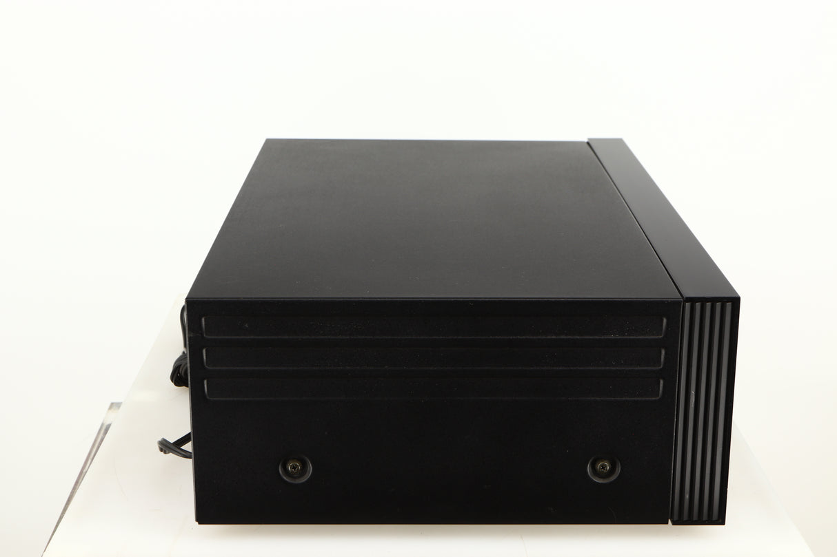 Left side view of a used Nakamichi Dragon Cassette Deck in a black finish