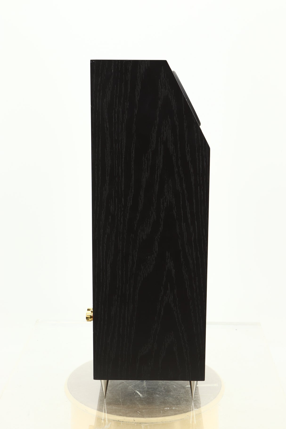 Side view of a used NEAT Acoustics Iota Alpha Floorstanding Speaker in Black Oak finish