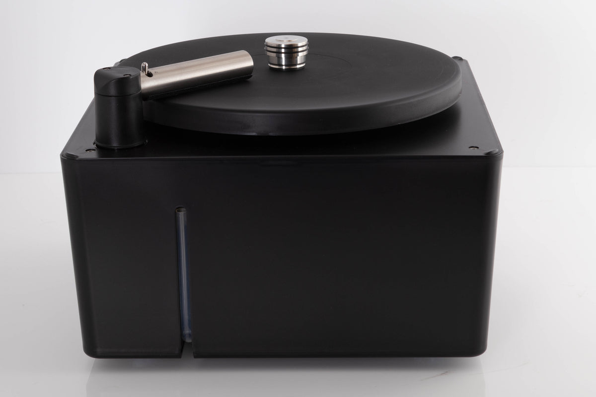 Right side view of a used Okki Nokki One Record Cleaning Machine in a Black finish