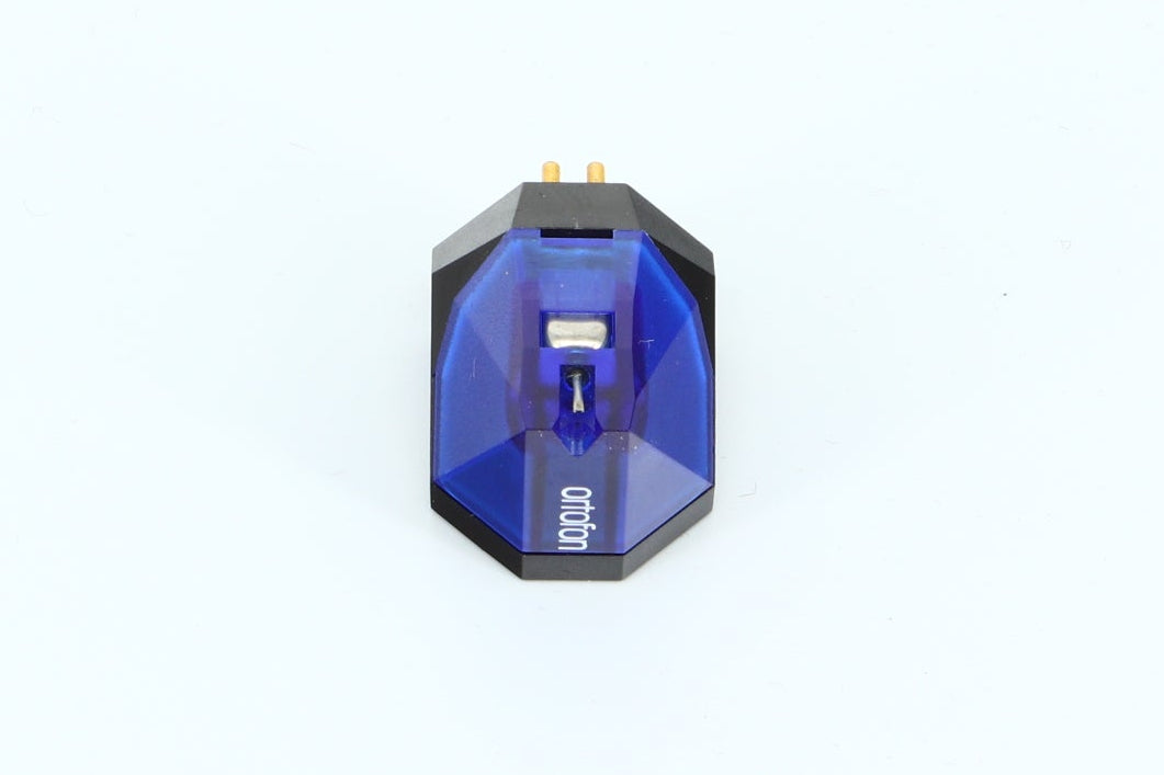 Front view of a used Ortofon 2M Blue MM Cartridge
