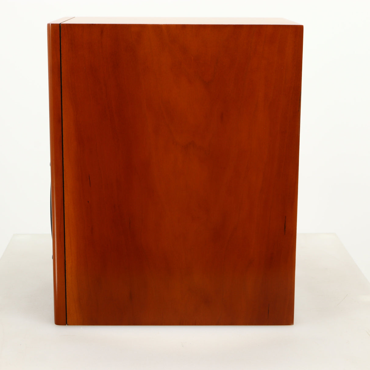 Right side view of a used PMC DB1i Standmount Speaker in a cherry finish