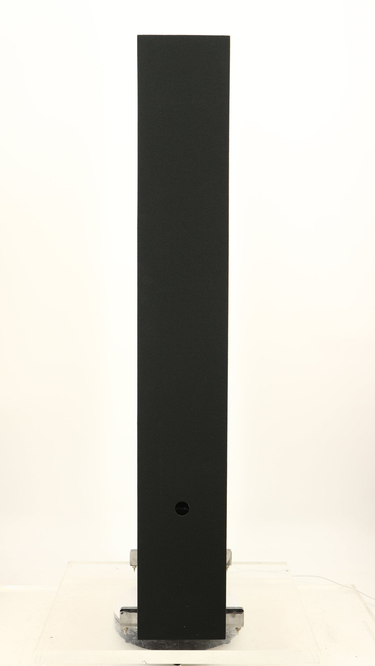 Front view of a used PMC FACT 8 Floorstanding Speakers in a light oak finish showing Grille