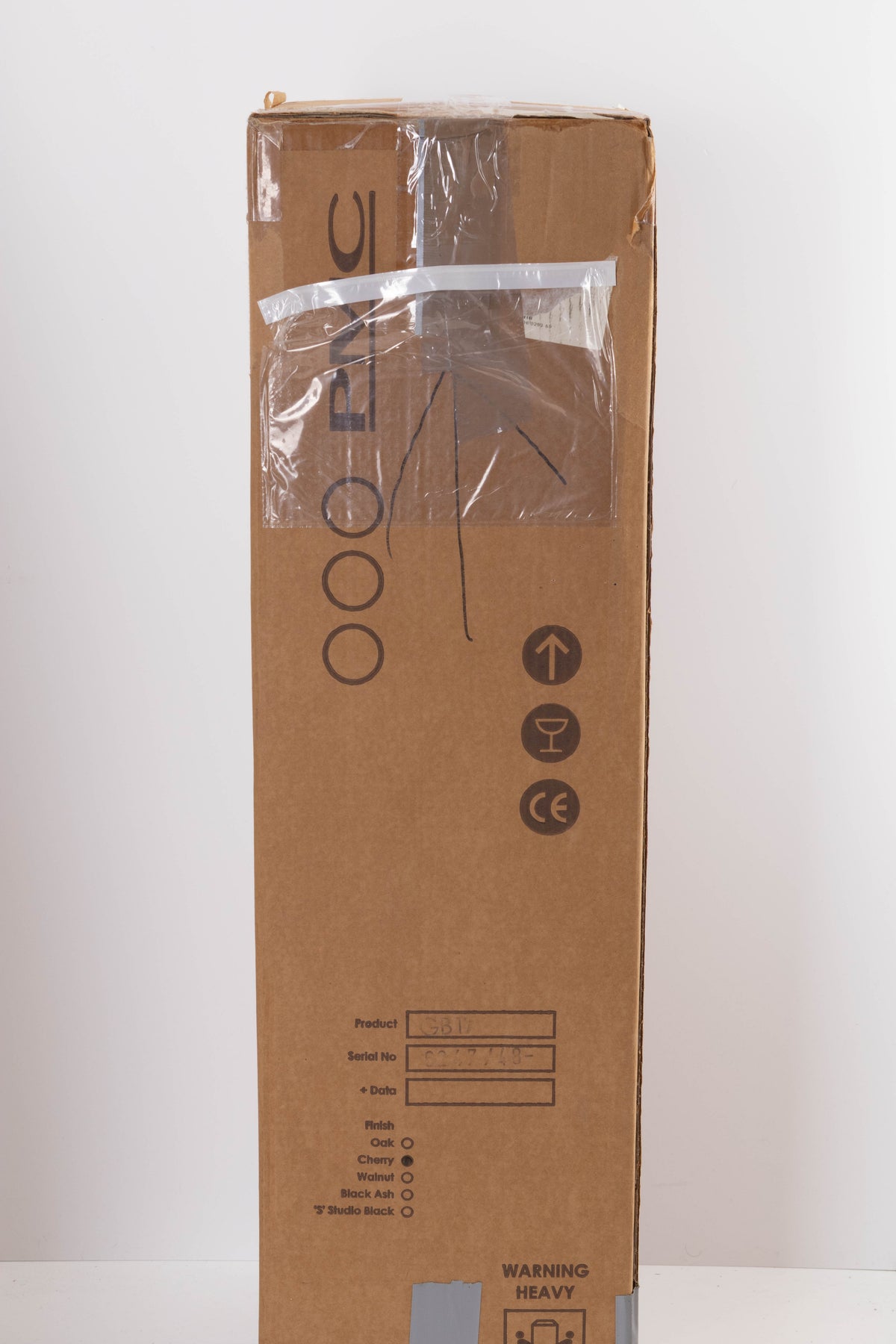 Box of a used PMC GB1i Floorstanding Speaker in Cherry