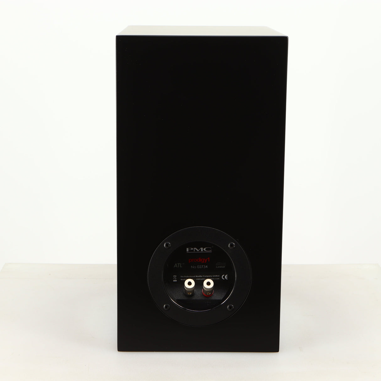 Rear view of a used PMC Prodigy 1 Standmount Speaker in a black finish