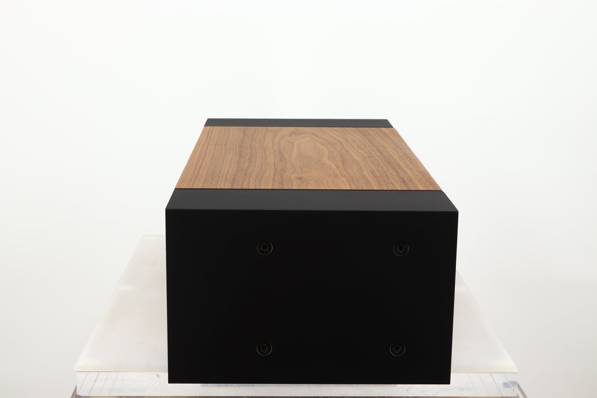 Left side view of a used PMC ProphecyC Centre Speaker in a walnut finish