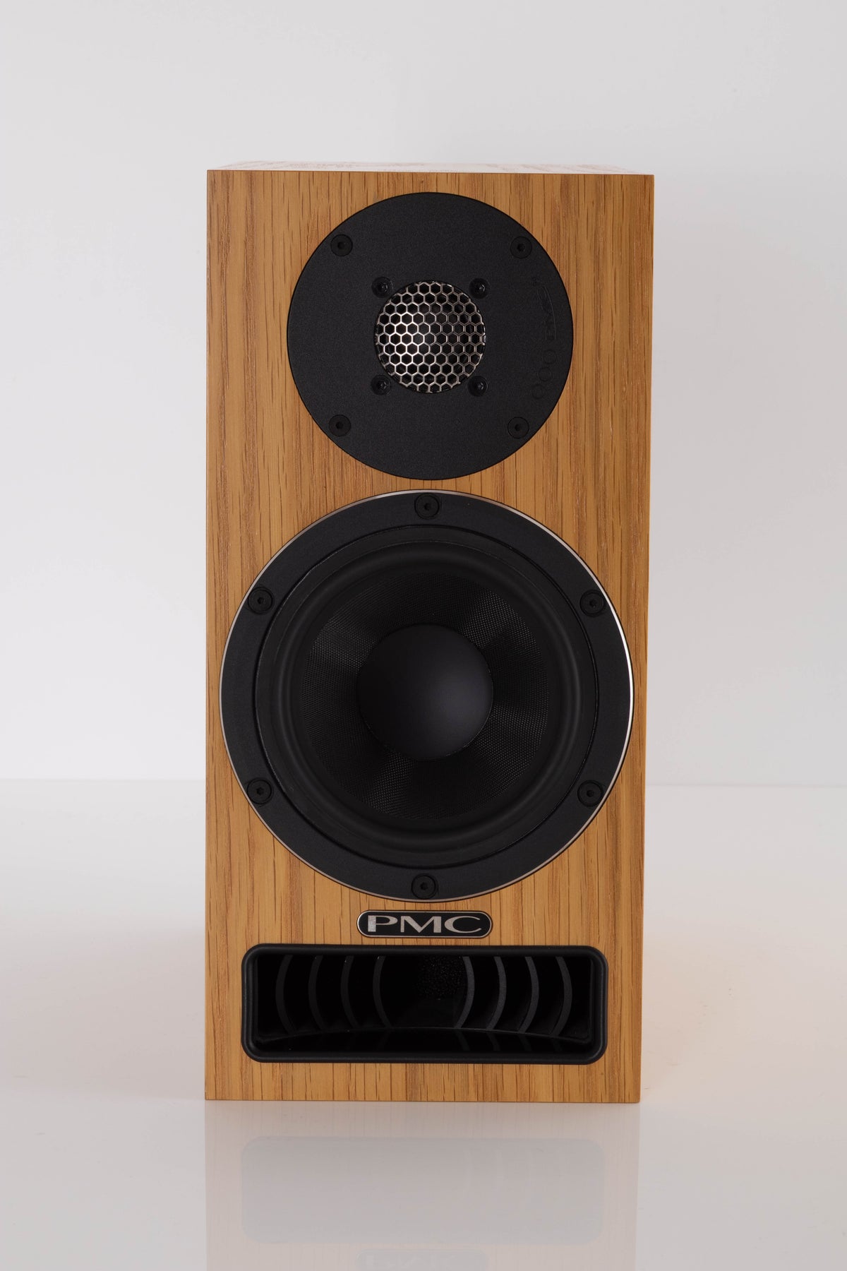 Front view of a used PMC Twenty5 21 Standmount Speaker in Oak