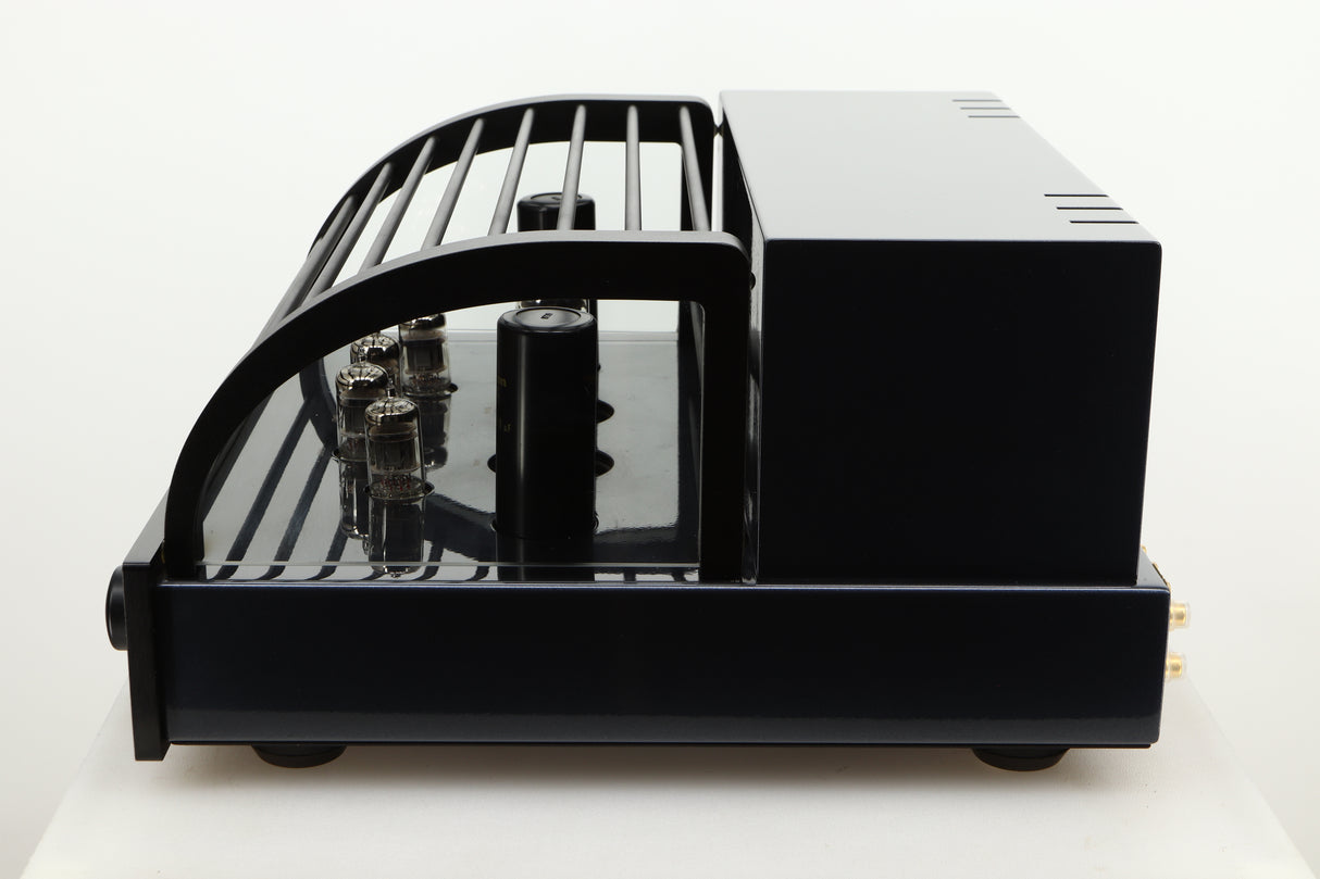 Side view of a used PrimaLuna Prologue Premium Pre Amplifier in Black finish