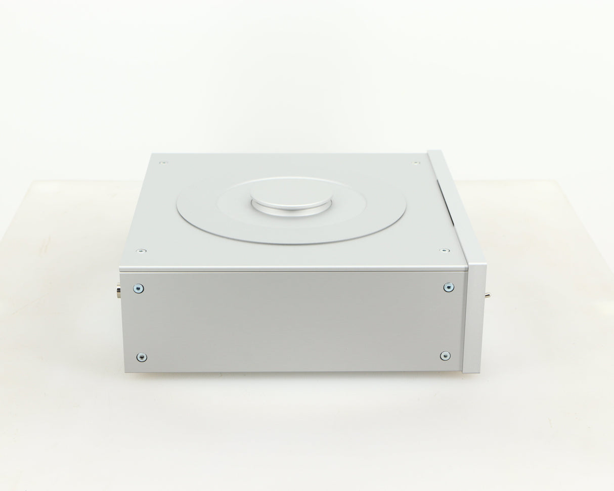 Left side view of a used Pro-Ject CD Box RS CD Transport in a silver finish