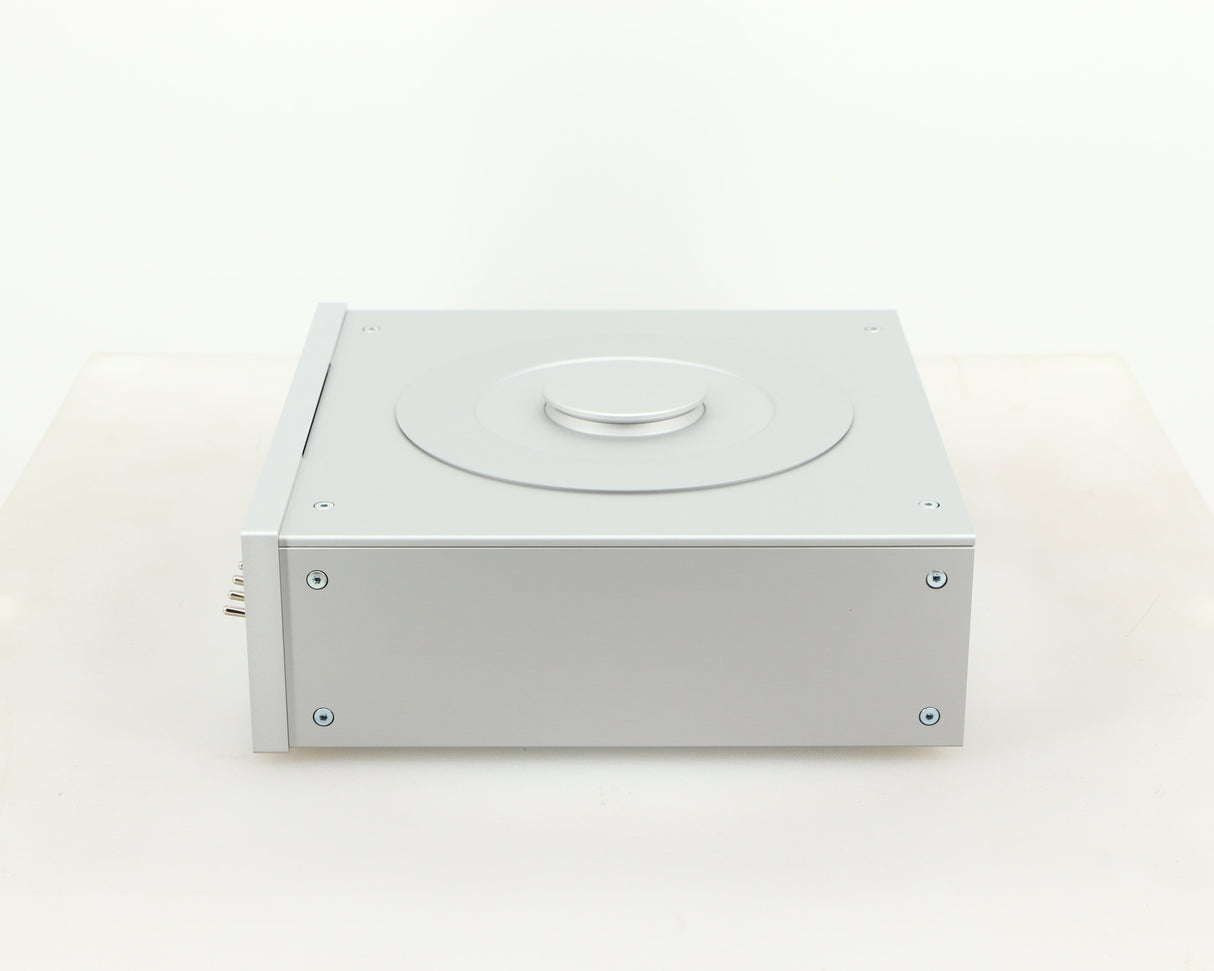 Right side view of a used Pro-Ject CD Box RS CD Transport in a silver finish
