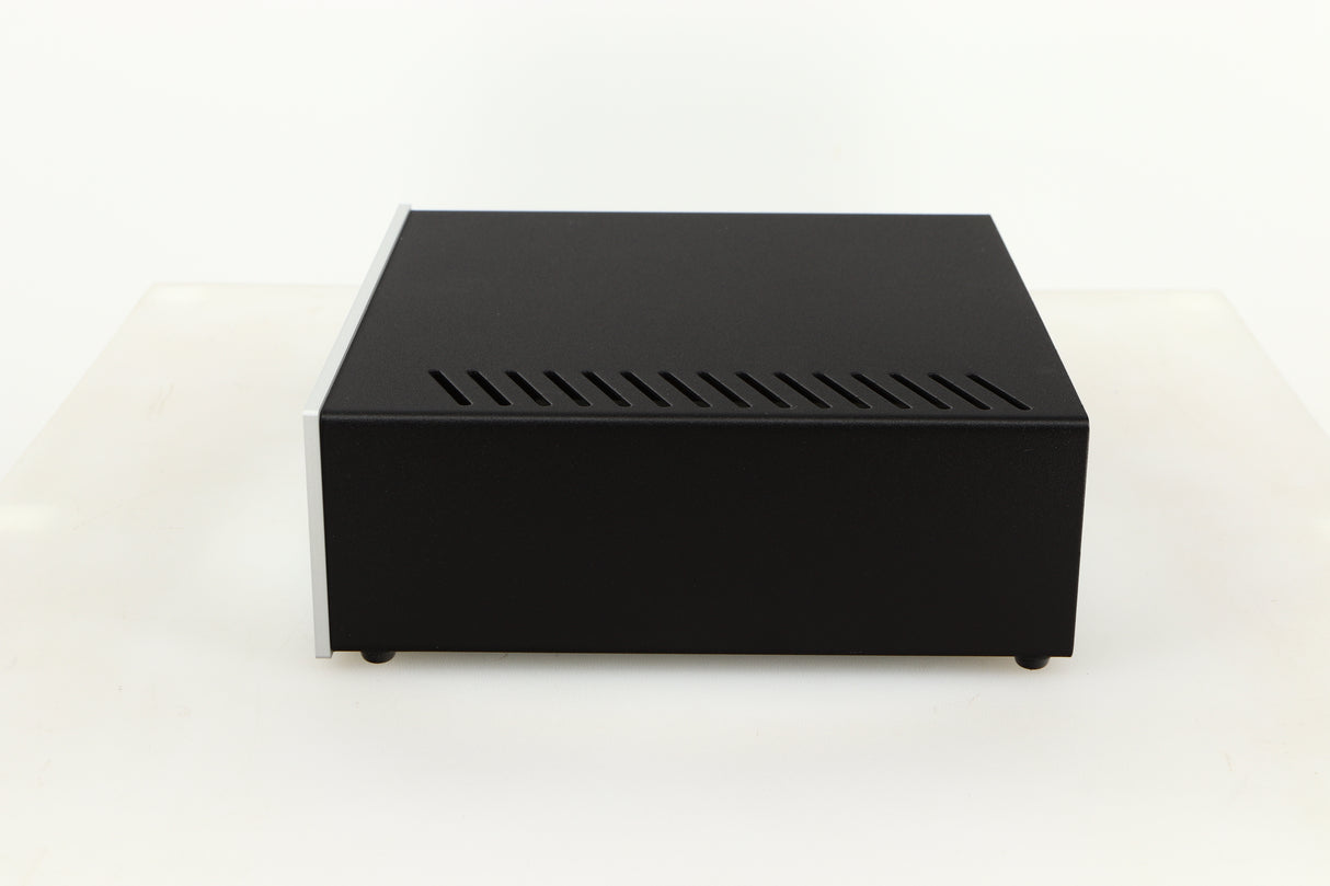 Side view of a used Pro-Ject Power Box DS Sources Power Supply in Silver finish