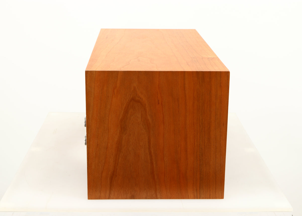 Left side view of a used ProAc Centre Voice Speaker in a cherry finish