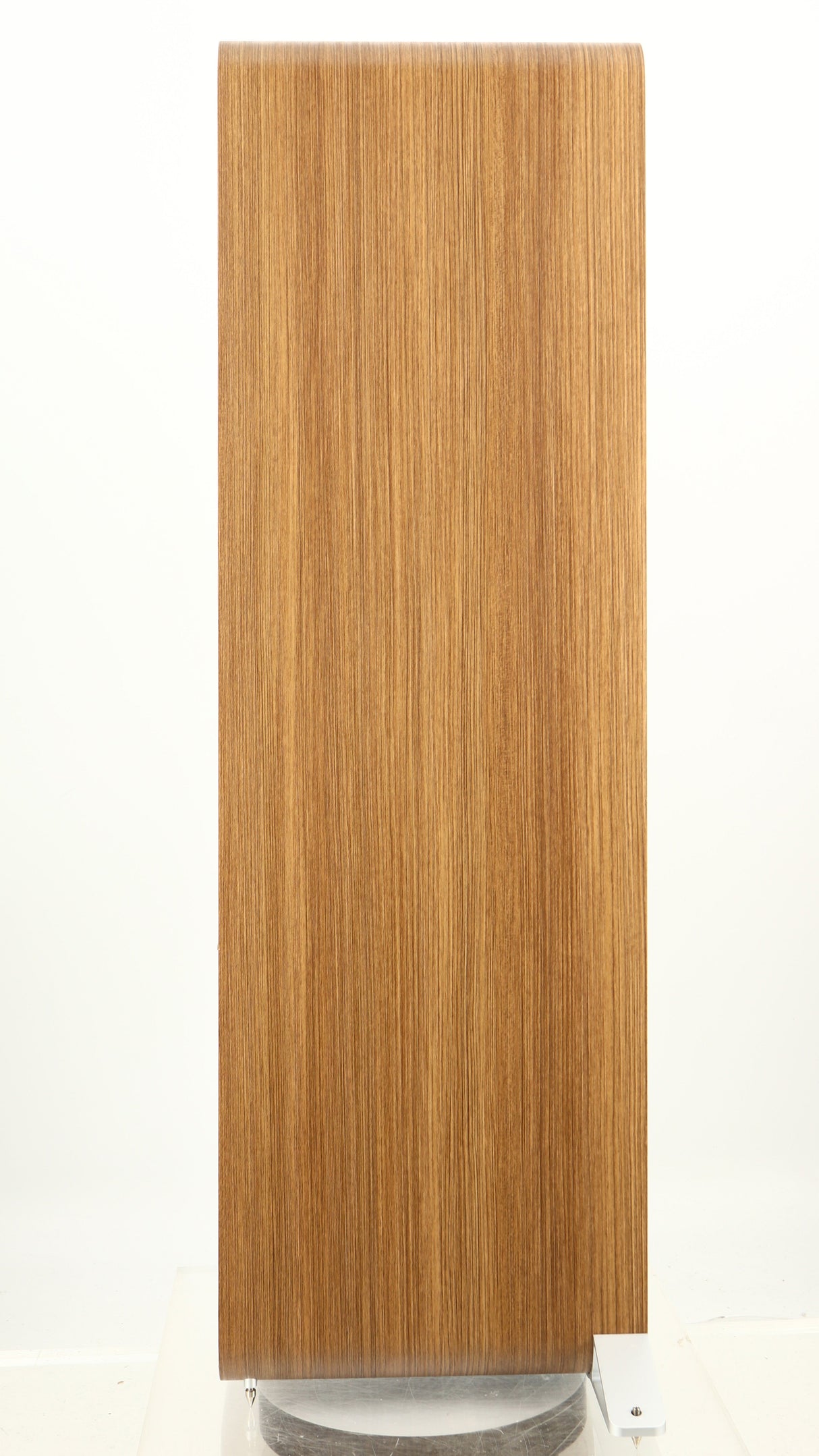 Right side view of a used Q Acoustics 5050 Floorstanding Speaker in an oak finish
