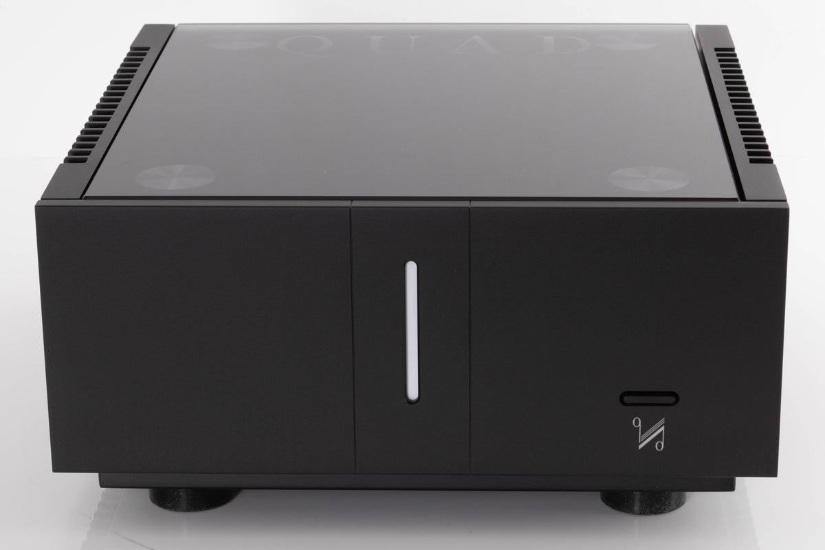 Front view of a used Quad Artera Stereo Power Amplifier in a Black finish