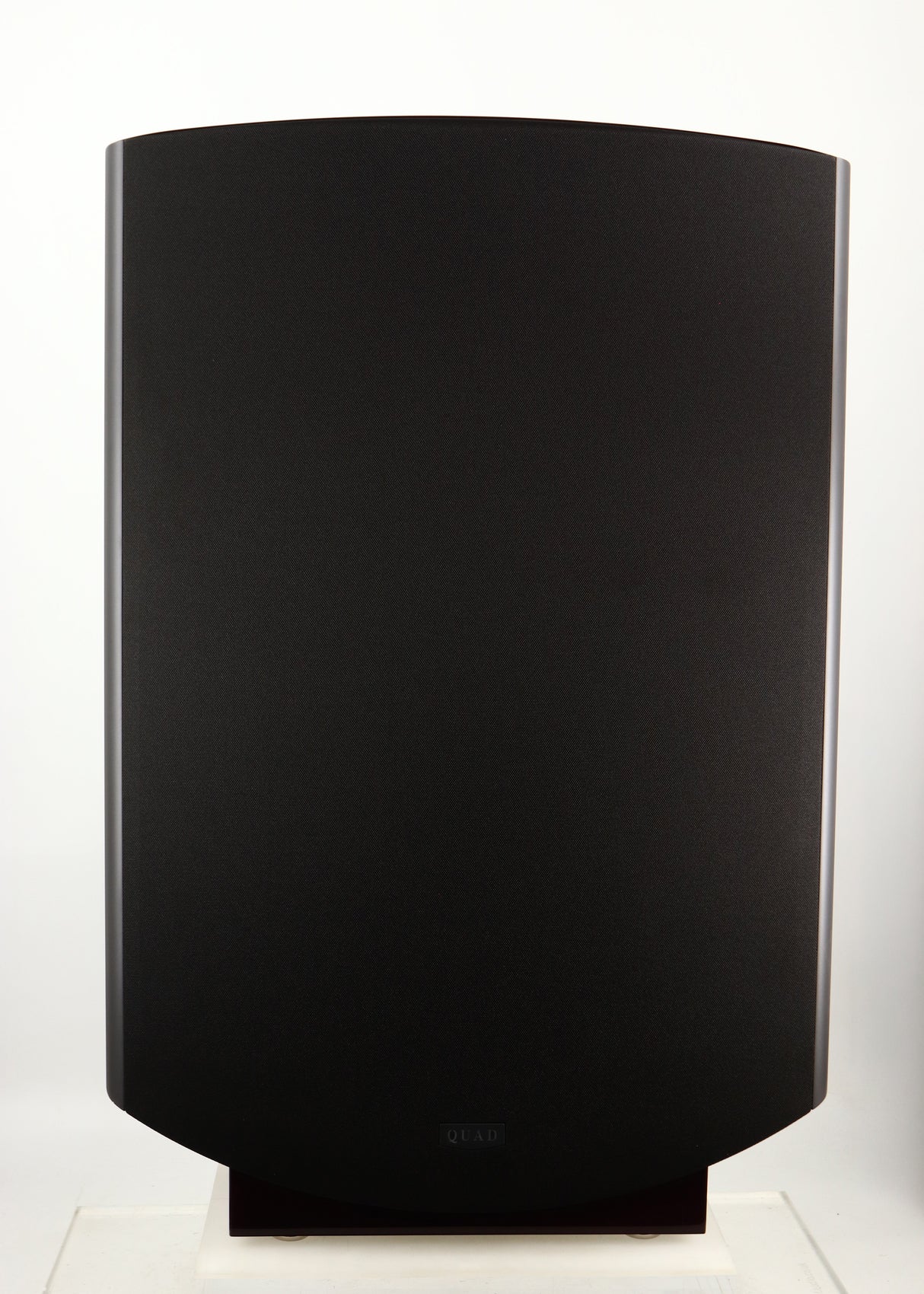 Front view of a used Quad ESL-2812 Floorstanding Speaker in a black finish