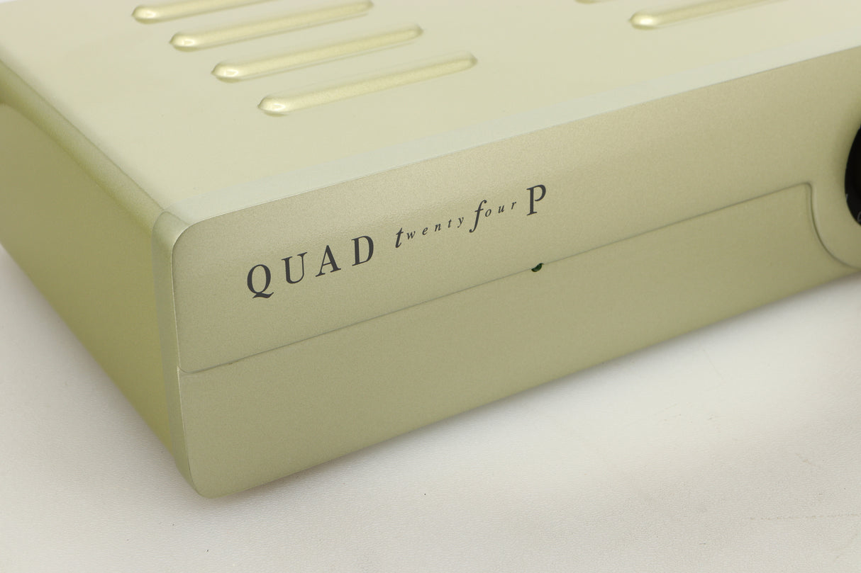 Close up view of a used Quad QC Twenty Four P Phonostage