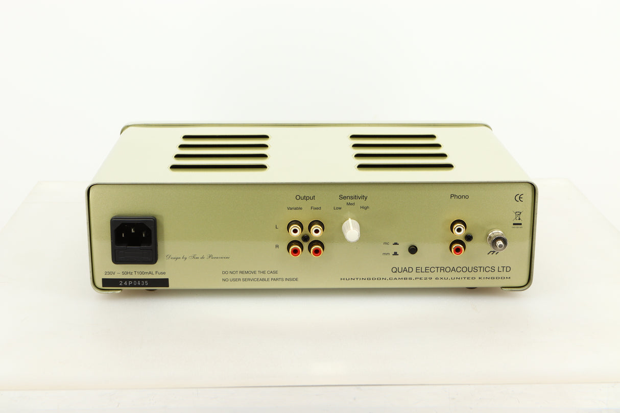 Rear view of a used Quad QC Twenty Four P Phonostage