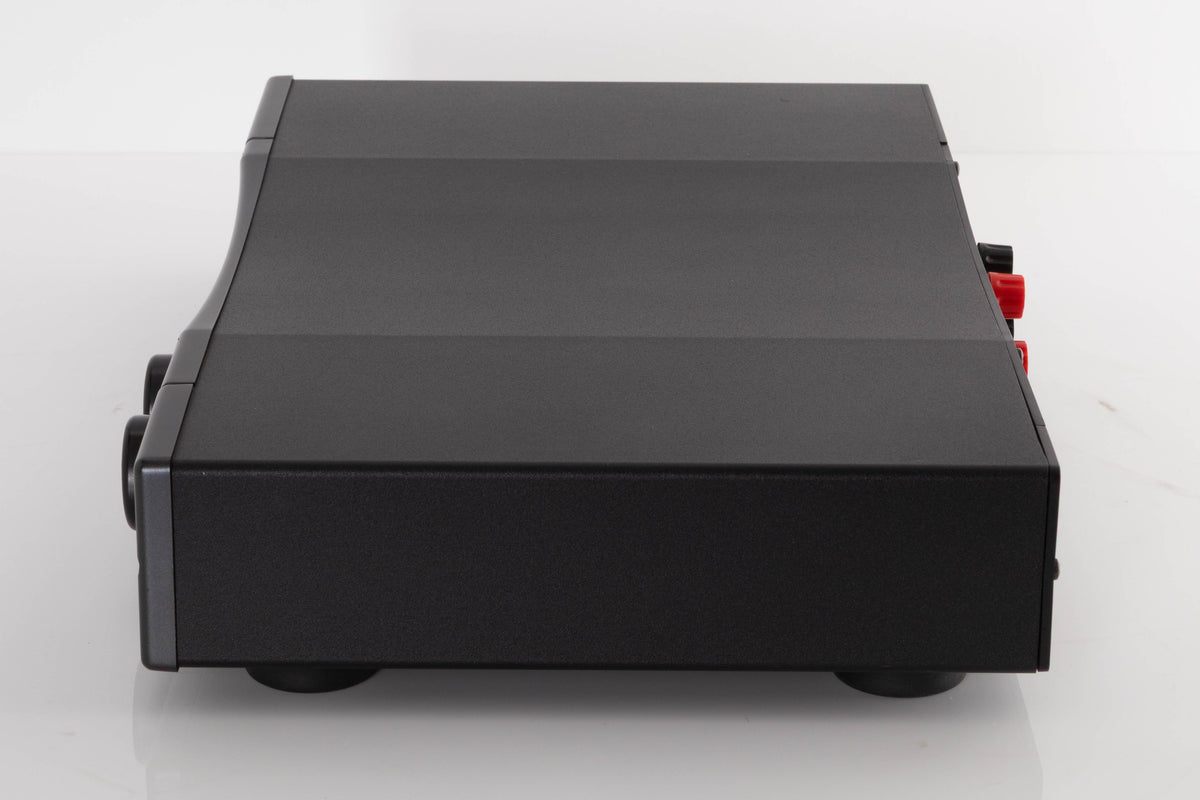 Right side view of a used Rega Brio Integrated Amplifier in a Black finish