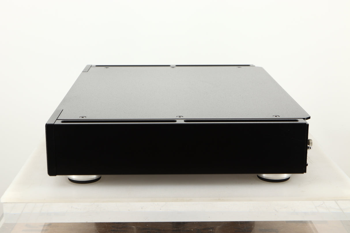 Side view of a used Rega Elicit-R Integrated Amplifier