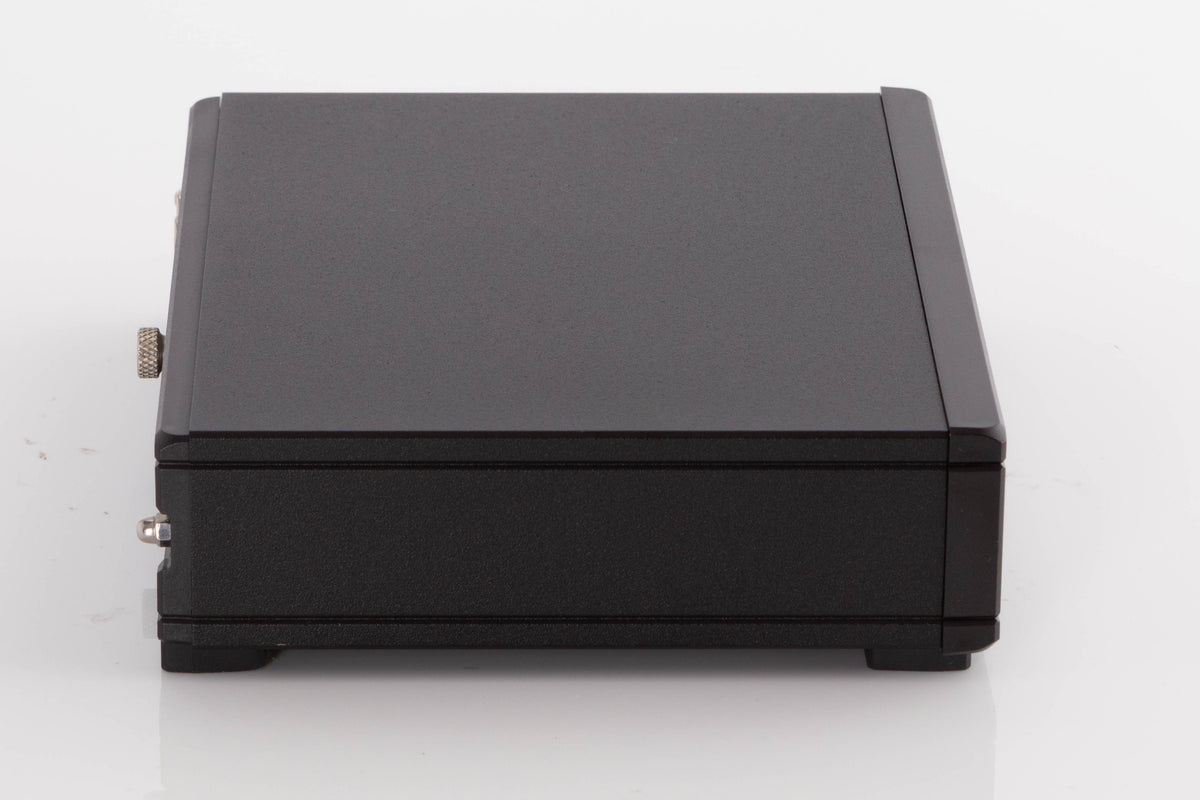 Left side view of a used Rega FONO MC MK4 Phonostage in a Black finish