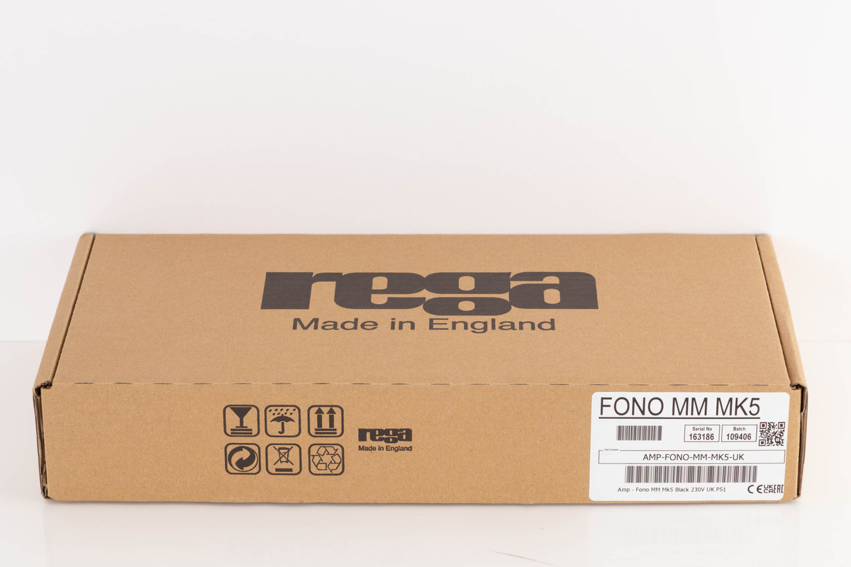Box for a used Rega FONO MM MK5 Phonostage in a Black finish