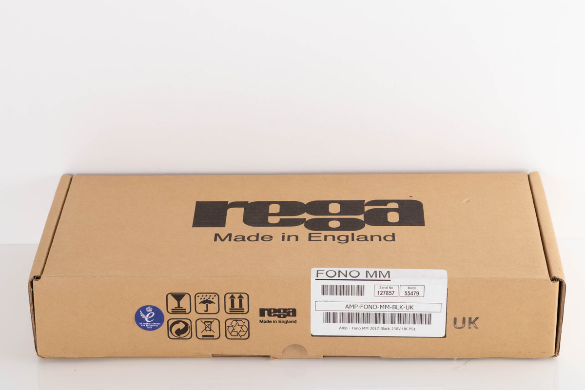 Box for a used Rega FONO MM Phonostage in a Black finish