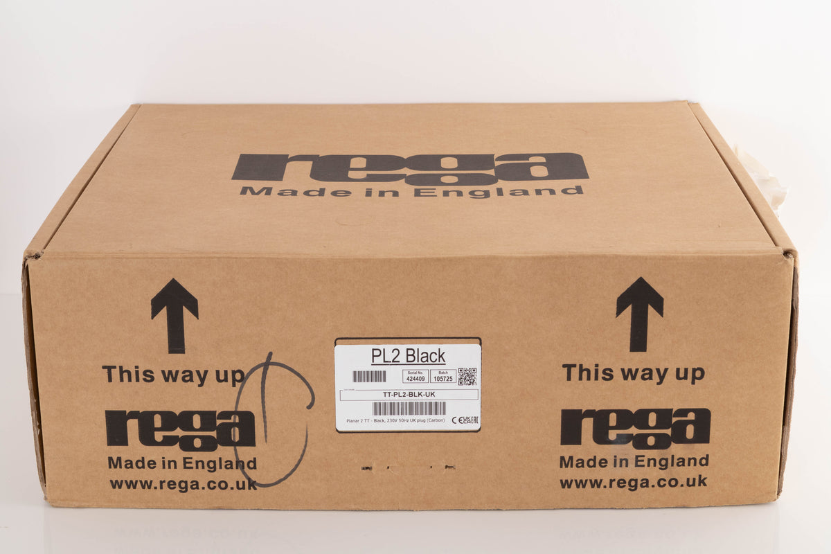 Box for a used Rega Planar 2 Turntable in a Black finish