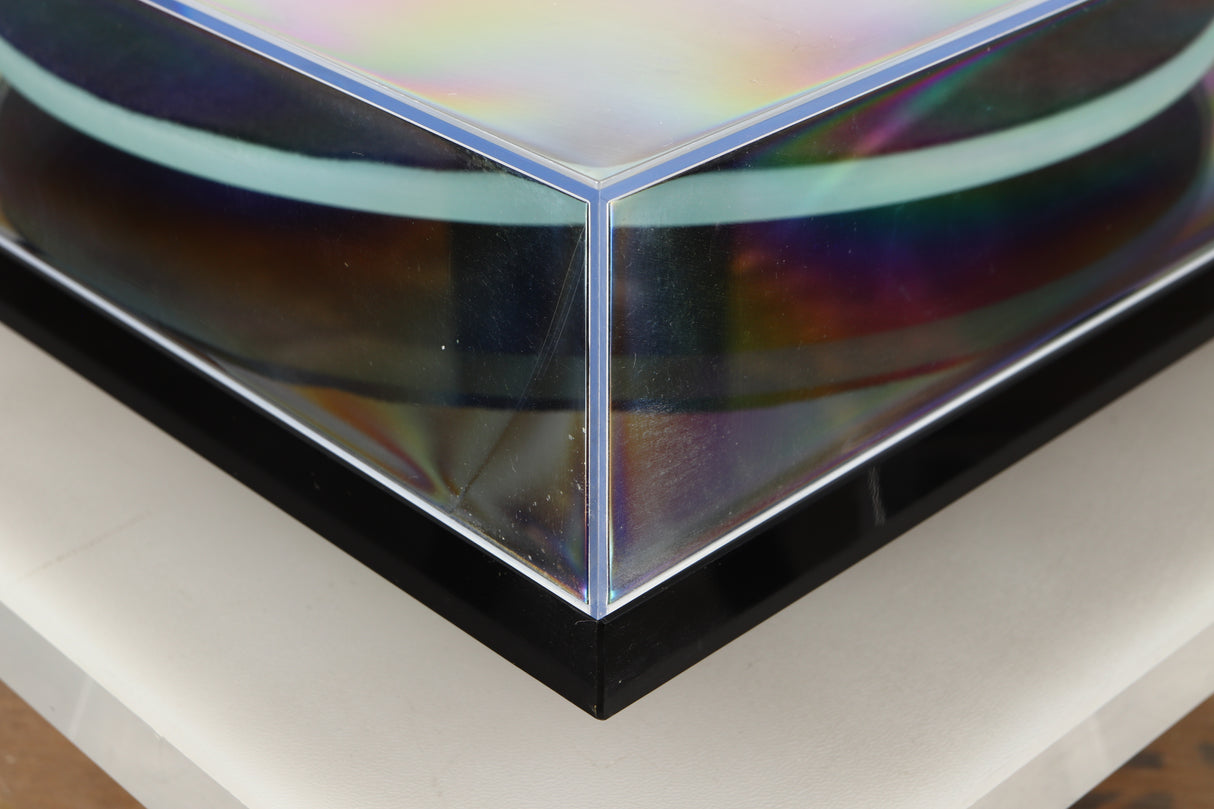 Front left corner of a used Rega Planar 2 Turntable / AT-VM95SH Cartridge in a black finish