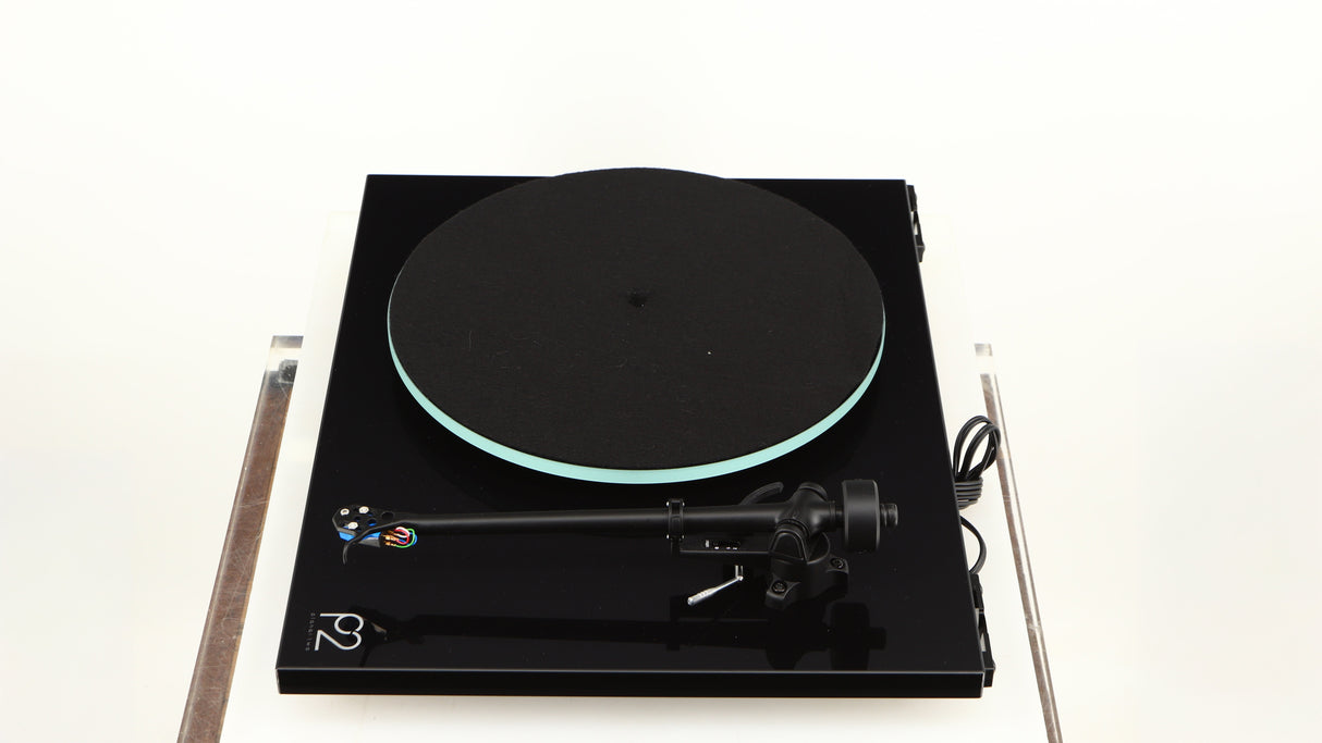 Right side view of a used Rega Planar 2 / Elys 2 Cartridge in a black gloss finish