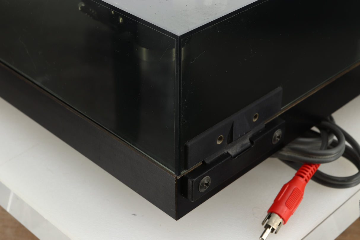 Rear left corner view of a used Rega Planar 3 Turntable