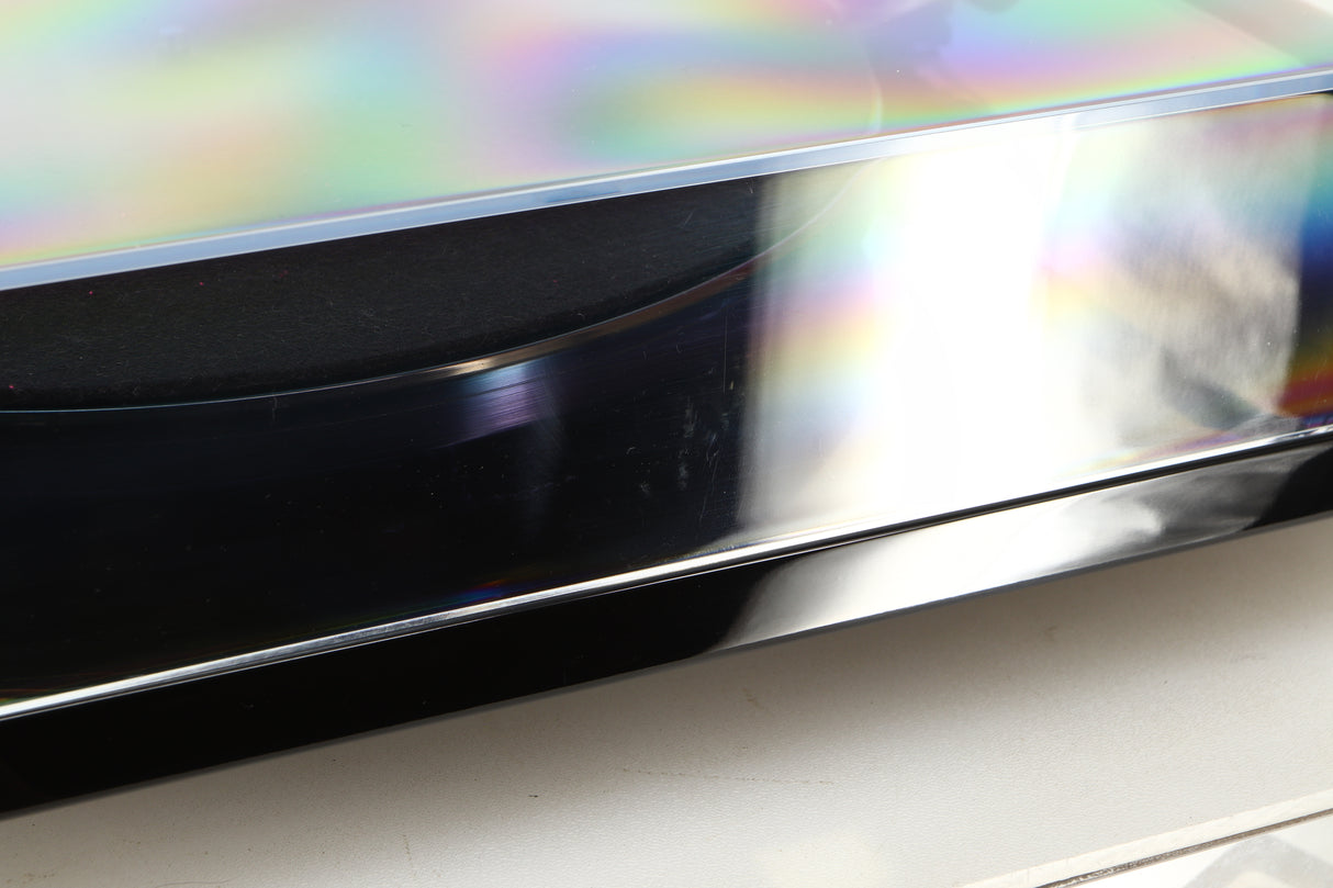 Close up view of a used Rega RP6 Turntable in Black finish with Denon DL-110 MC Cartridge
