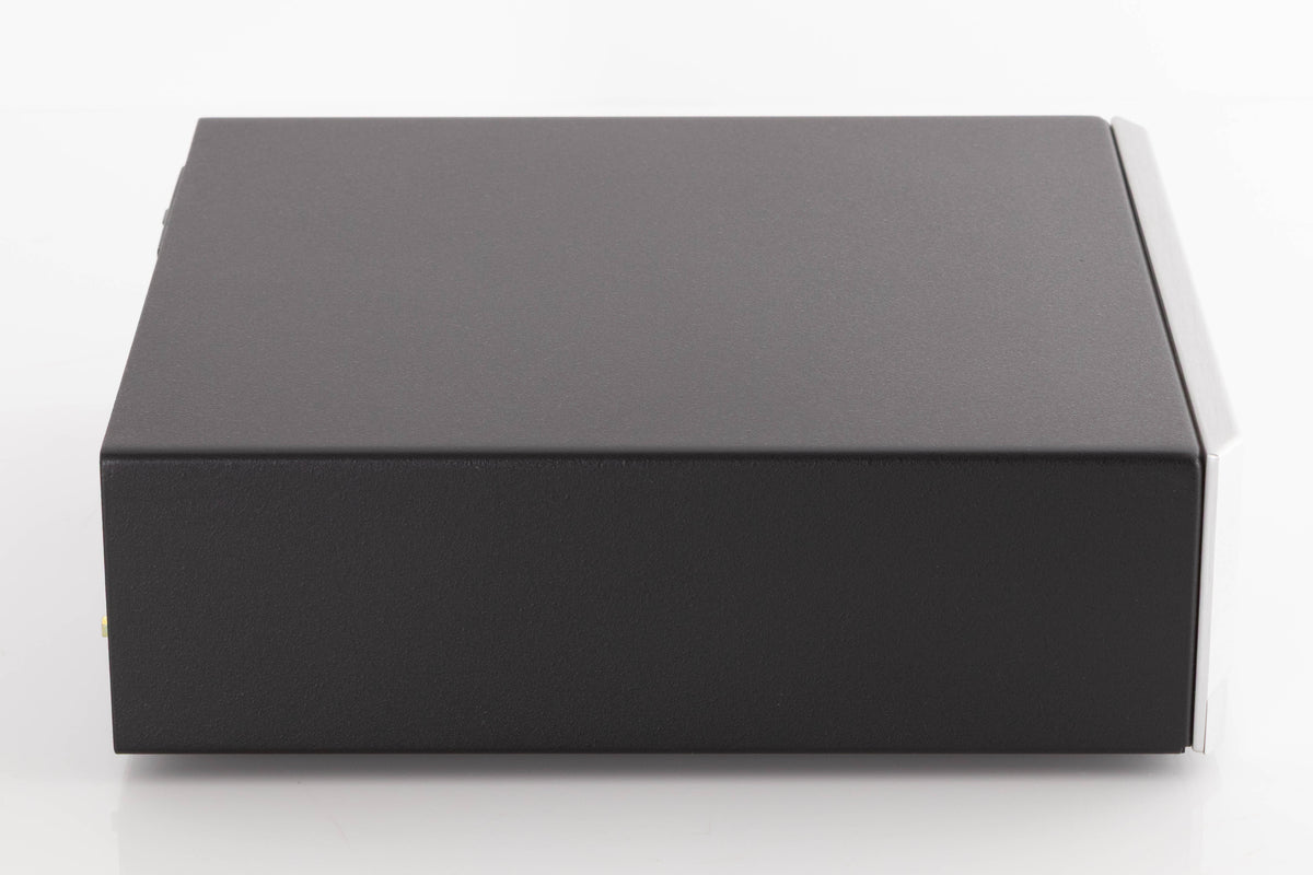 Left side view of a used Resolution Opus 21 PS Power Supply in a Silver finish