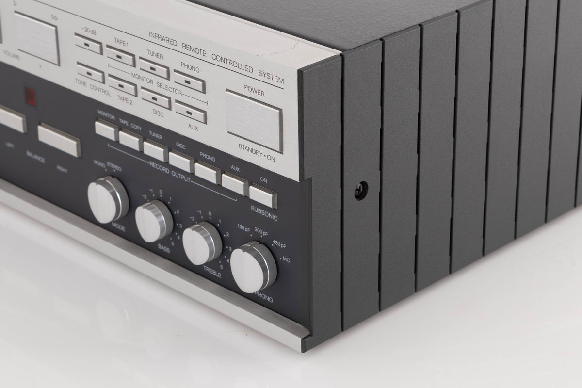 Front right corner of a used Revox B251 Integrated Amplifier