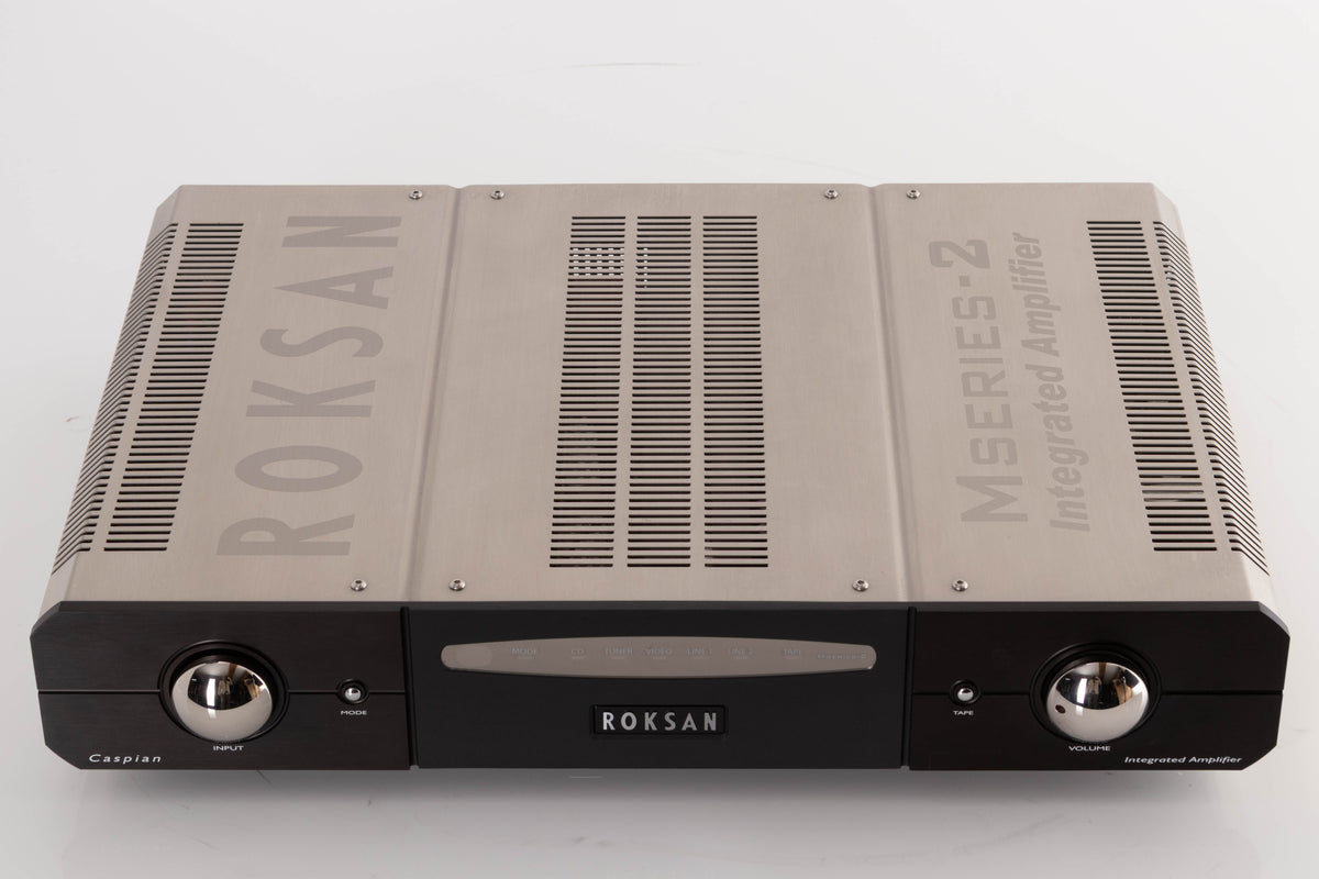Top view of a used Roksan Caspian M2 Integrated Amplifier in Black