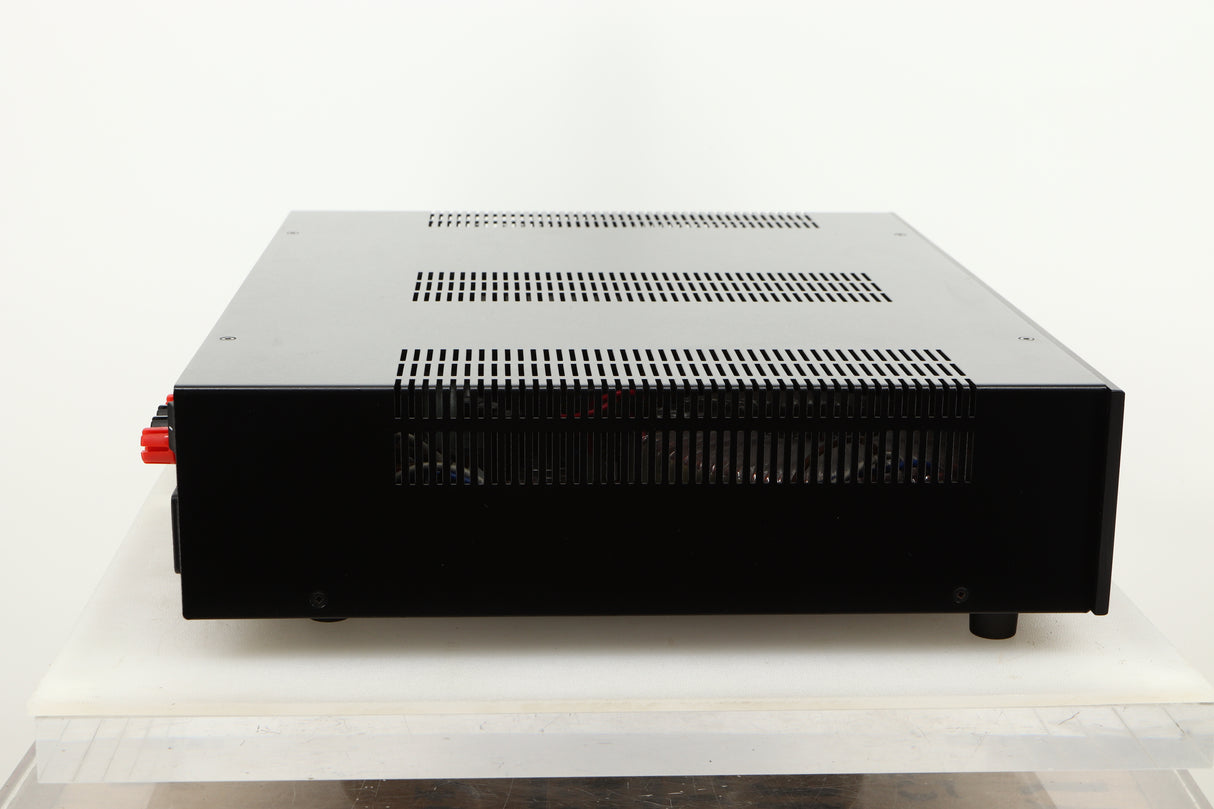Side view of a used Roksan Kandy KA-1 MkIII Integrated Amplifier in Black finish