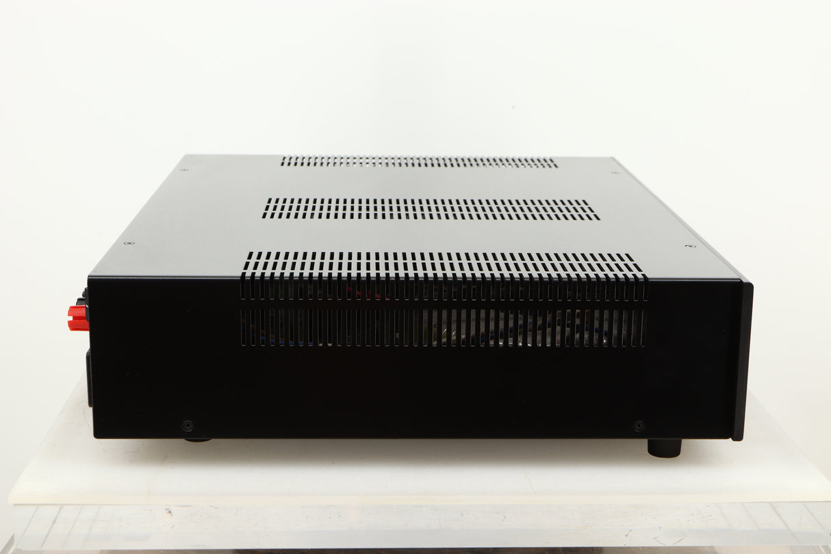 Side view of a used Roksan Kandy KA-1 MkIII Integrated Amplifier in Black finish
