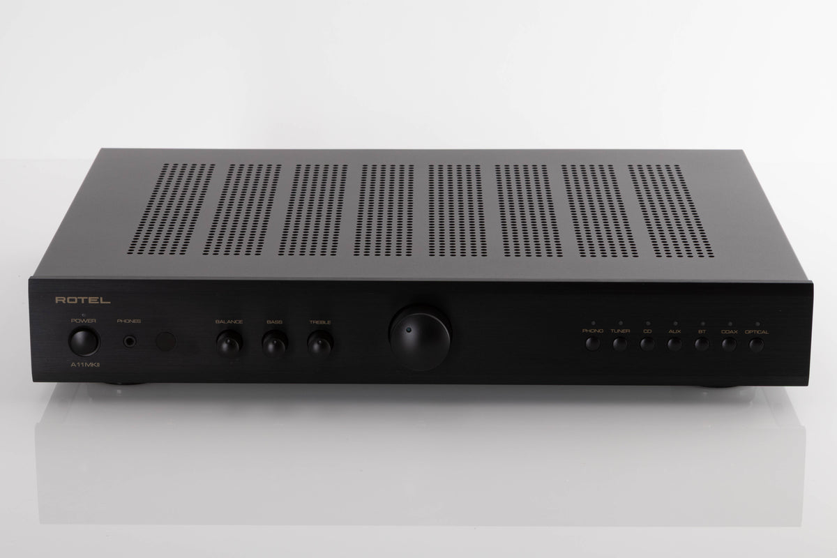 Front view of a used Rotel A11MKII Integrated Amplifier